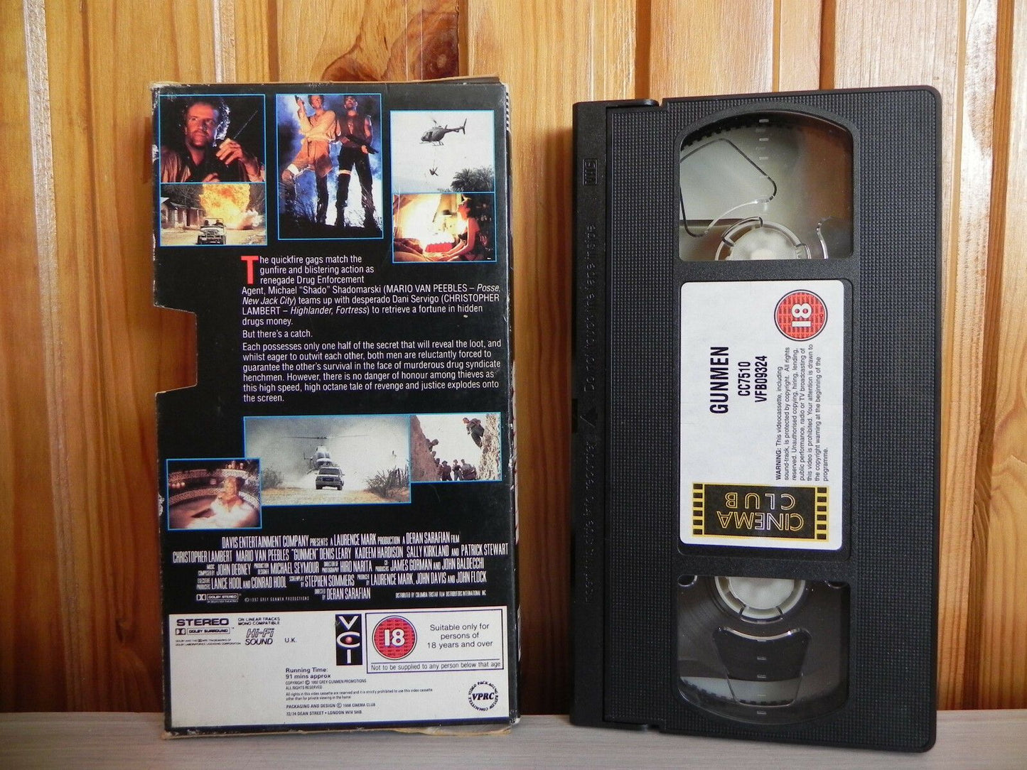 Gunmen - Carton - Christopher Lambert - Mario Van Peebles - Action - Pal VHS-