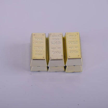 1/6 Scale Gold Bricks - Magnets Gold Bars - Criminal Transaction - Golden Briefcase Prop - Perfect Gift For Pulp Fiction Fan-6 pcs-