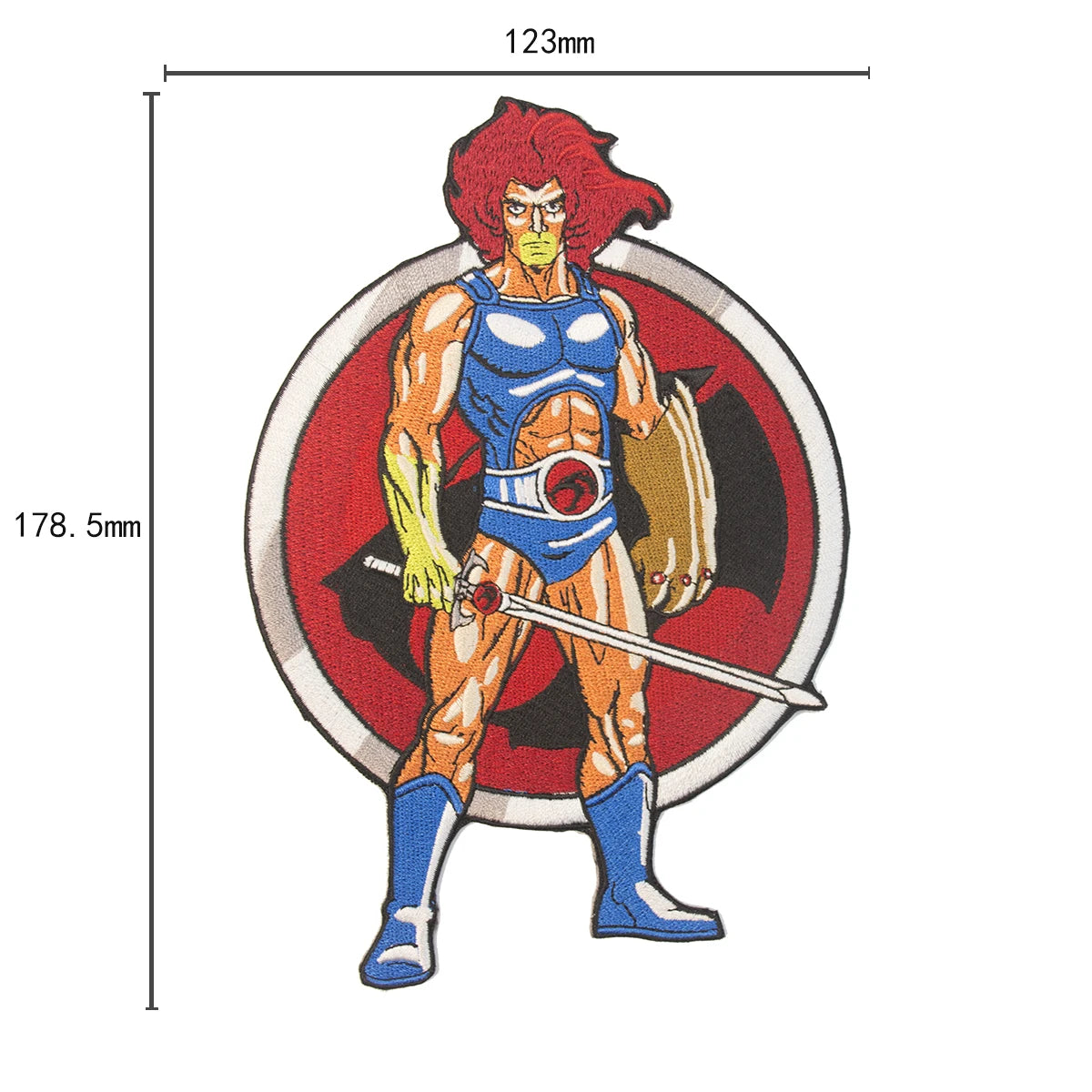 Thundercats Lion-O Patch - DIY Embroidery Decal - Brave Cartoon Back Patch Gift-