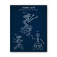 Short Circuit (1986) Johnny Five Robot Patent Art - Canvas Wall Art-PB462-13x18 cm No Frame-