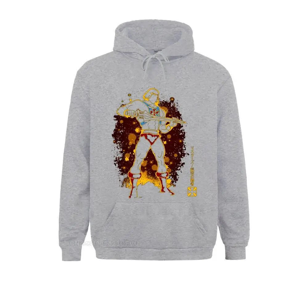 He-Man Universe Sweater - 80s Skeletor Hoodie-Gray-S-