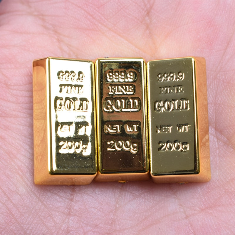 1/6 Scale Gold Bricks - Magnets Gold Bars - Criminal Transaction - Golden Briefcase Prop - Perfect Gift For Pulp Fiction Fan-6 pcs-