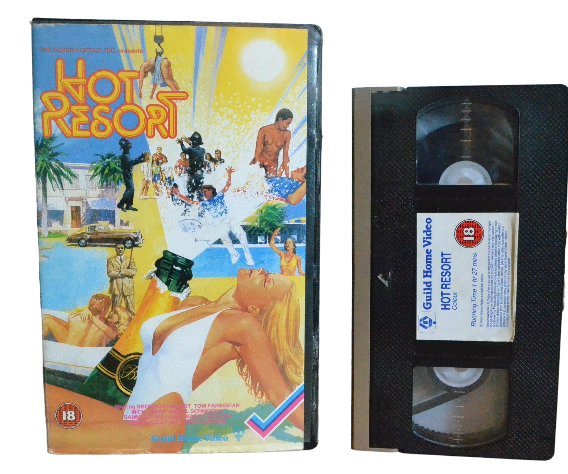 HOT RESORT (Exclusive And Caribbean Hotel.) - Tom Parsekian - Guild Home Video - Large Box - PAL - VHS-