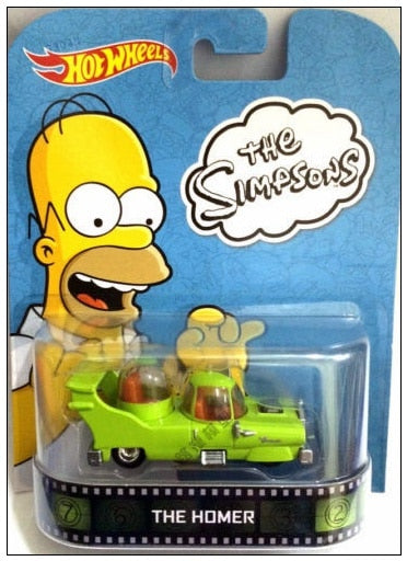 HOT WHEEL CARS 1/64 HW screen time The Simpson movie car PINK CAR-THE HOMER-