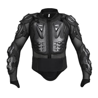 Movie Stunt Practice Jacket Armor Gear - Chest Back Support for Racing Motocross Skiing and Practicing Daring Stunts - Ideal Protection-Black Jacket-S-