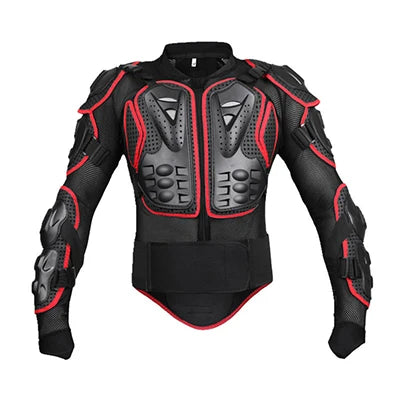 Movie Stunt Practice Jacket Armor Gear - Chest Back Support for Racing Motocross Skiing and Practicing Daring Stunts - Ideal Protection-Red Jacket-S-