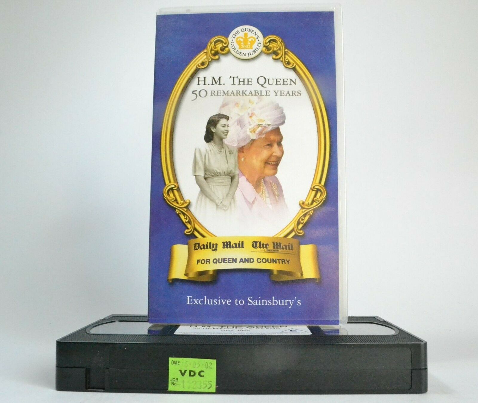 H.M. The Queen 50 Remarkable Years [Queen Elizabeth] Golden Jubille - Pal VHS-