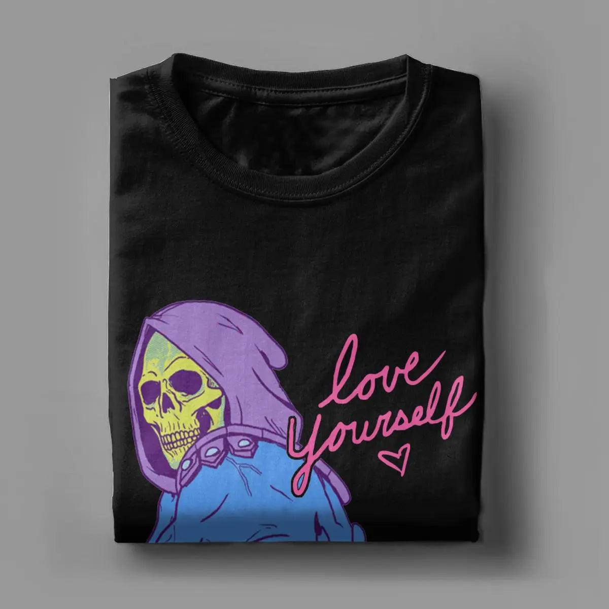 Skeletor "Love Yourself" T-Shirt: 100% Cotton He-Man Masters of the Universe Party Wear for Men - Humourous Gift-