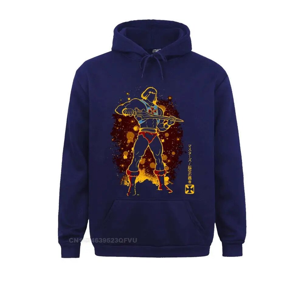 He-Man Universe Sweater - 80s Skeletor Hoodie-Navy Blue-S-