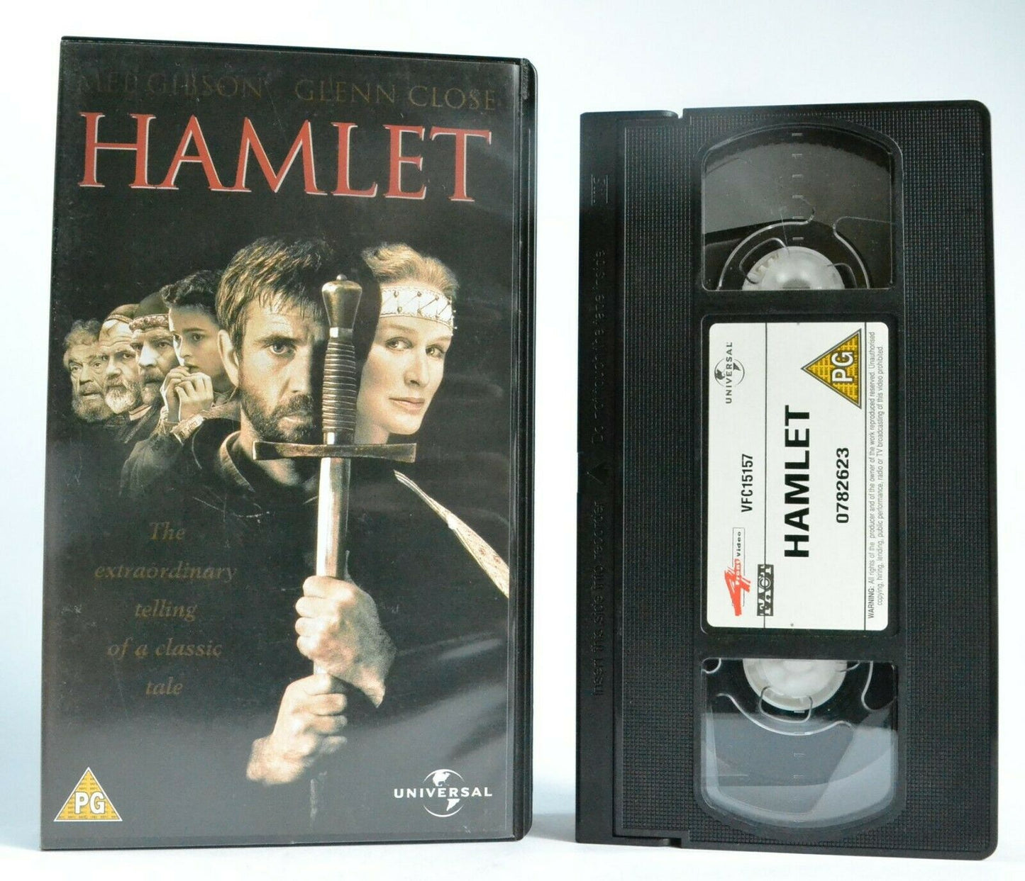 Hamlet (1990): Based On W.Shakespeare Tragedy - Drama - M.Gibson/G.Close - VHS-