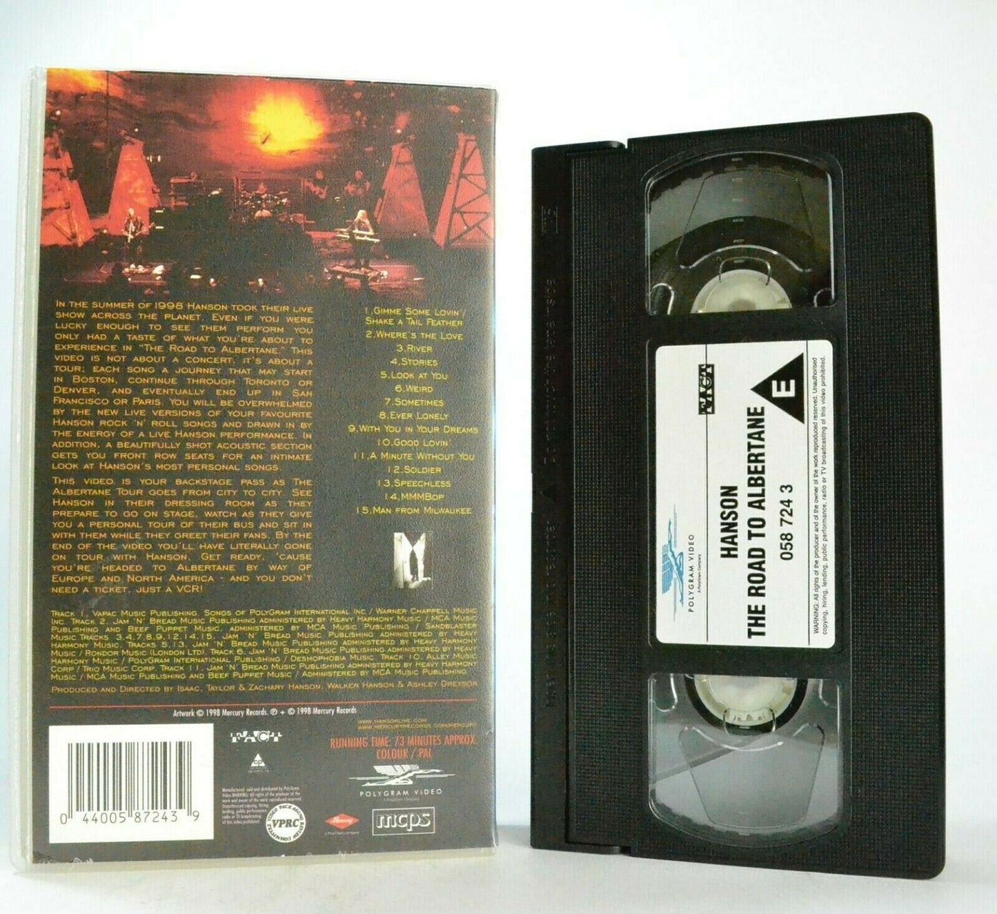 Hanson: The Road To Albertane (1998) - Live Performance - Greatest Hits - VHS-