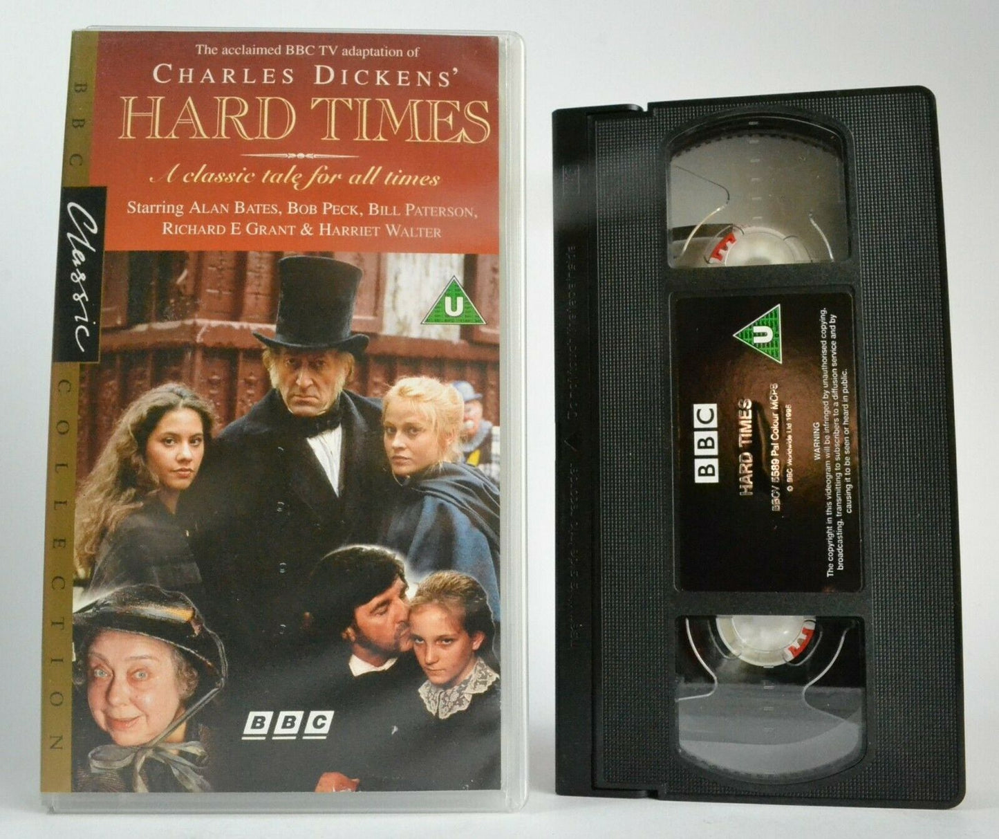 Hard Times (BBC) -<Charles Dickens>- TV Miniseries - Drama - Alan Bates - VHS-