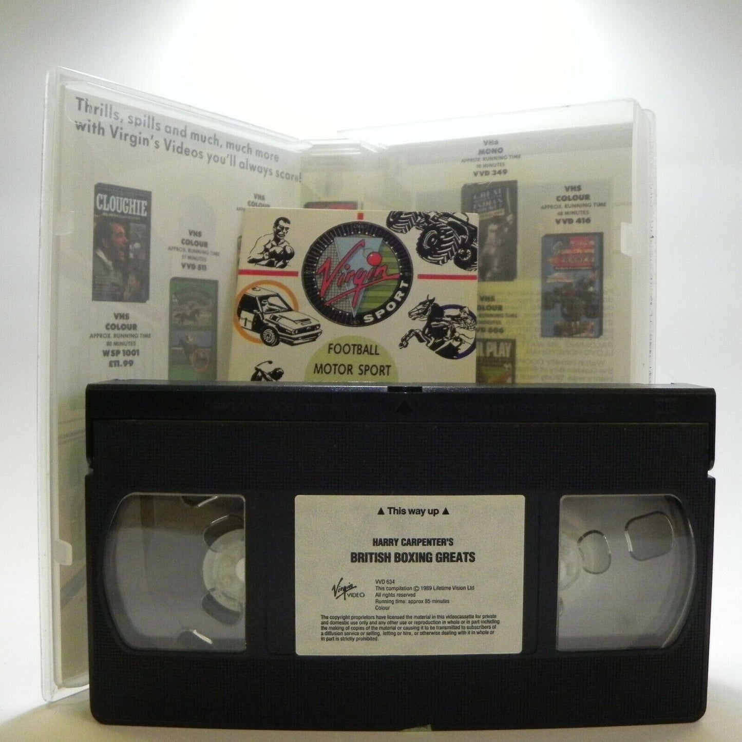 Harry Carpenter's: (6 Matches) British Boxing Greats Vol 1 - Virgin 1989 - VHS-