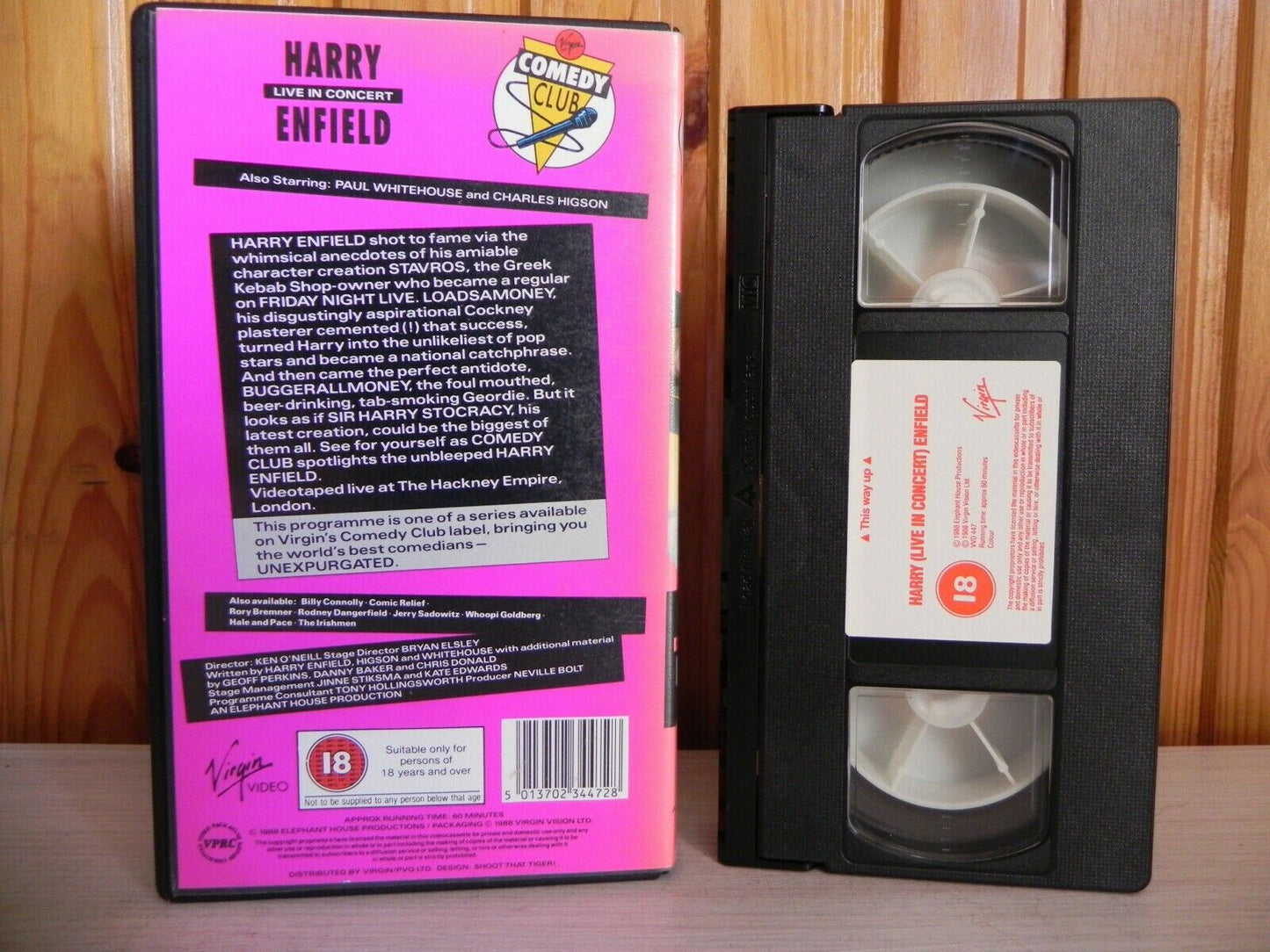 Harry Enfield - Live At Hackney Empire - Comedy Club - Entertainment - Pal VHS-