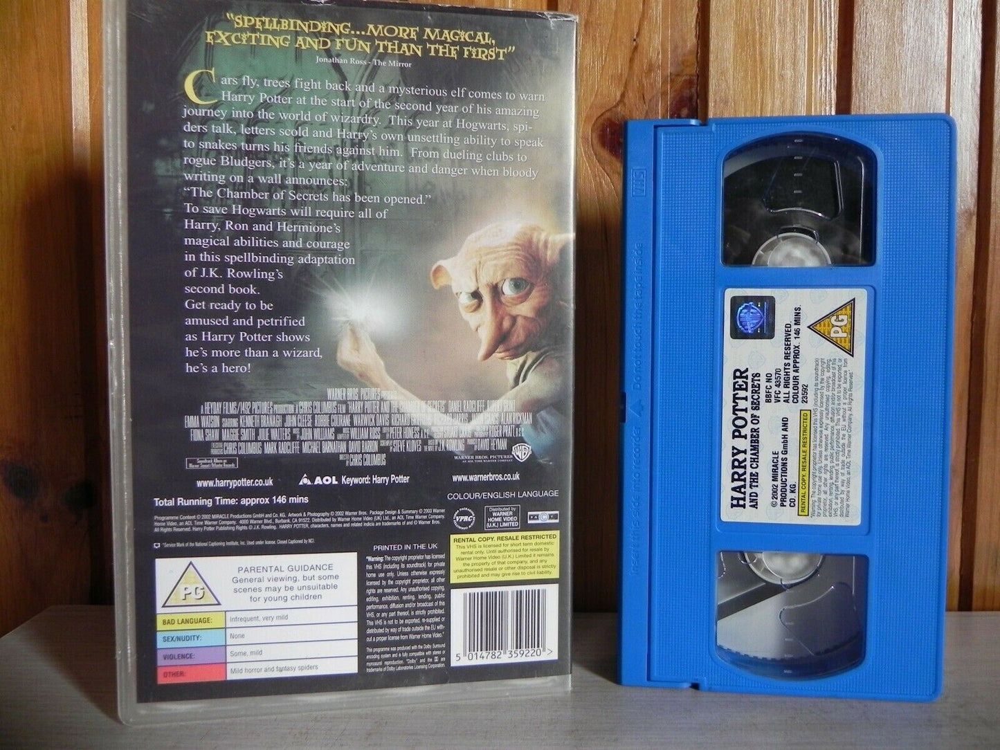 Harry Potter And The Chamber Of Secrets - Warner Home - Family - Large Box - VHS-