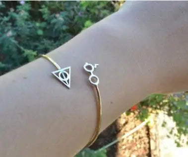 Harry Potter Deathly Hallows Bracelet - Luna Glasses-Inspired Fashion Jewelry-