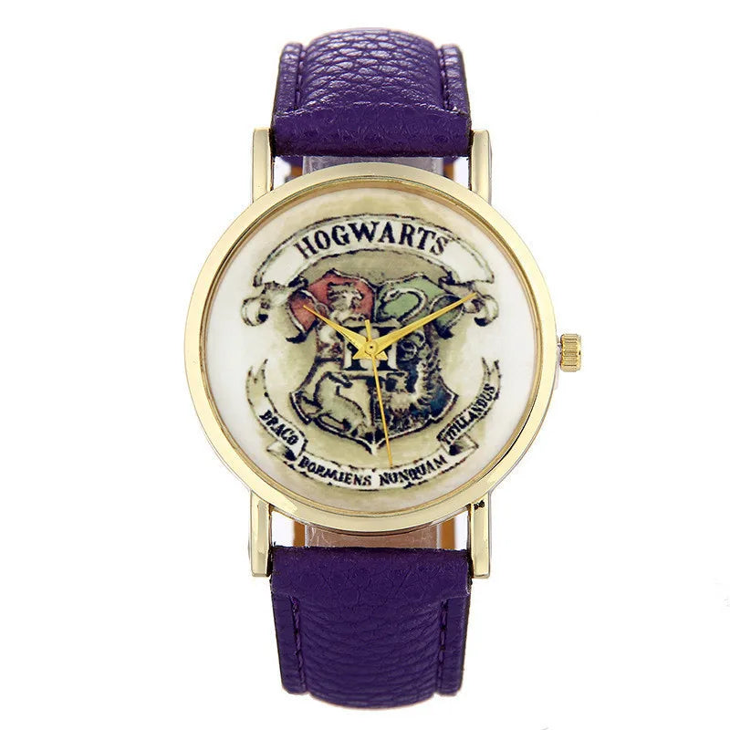 Harry Potter Watch - Magic Academy Badge Design - Casual Women's Quartz Watch - Inspired by Magician Boy Wizard Themes - Great Gift Idea-6-