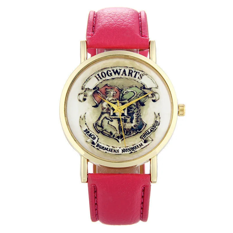 Harry Potter Watch - Magic Academy Badge Design - Casual Women's Quartz Watch - Inspired by Magician Boy Wizard Themes - Great Gift Idea-11-