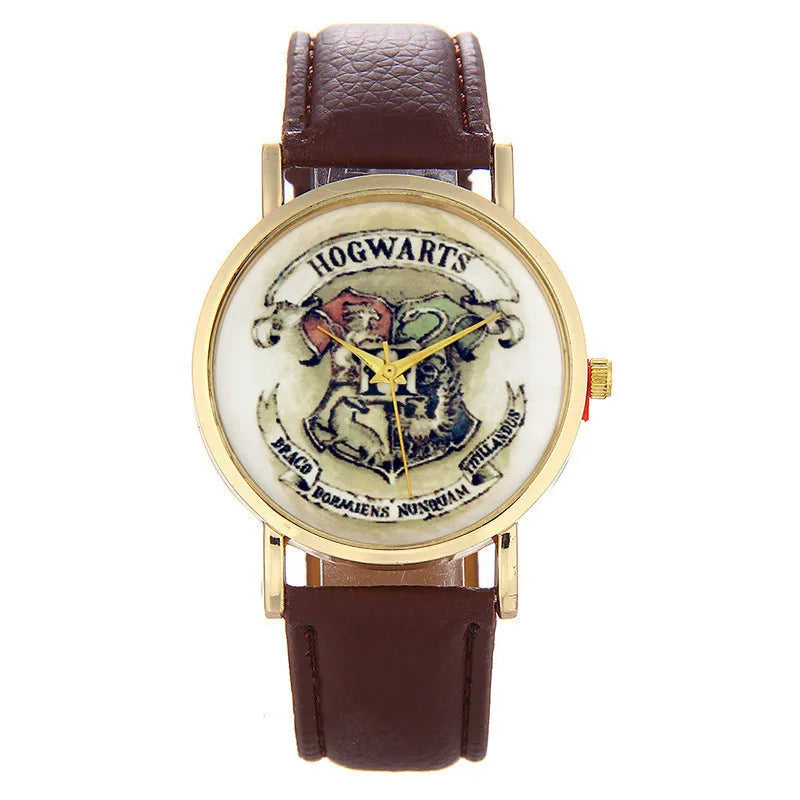 Harry Potter Watch - Magic Academy Badge Design - Casual Women's Quartz Watch - Inspired by Magician Boy Wizard Themes - Great Gift Idea-2-