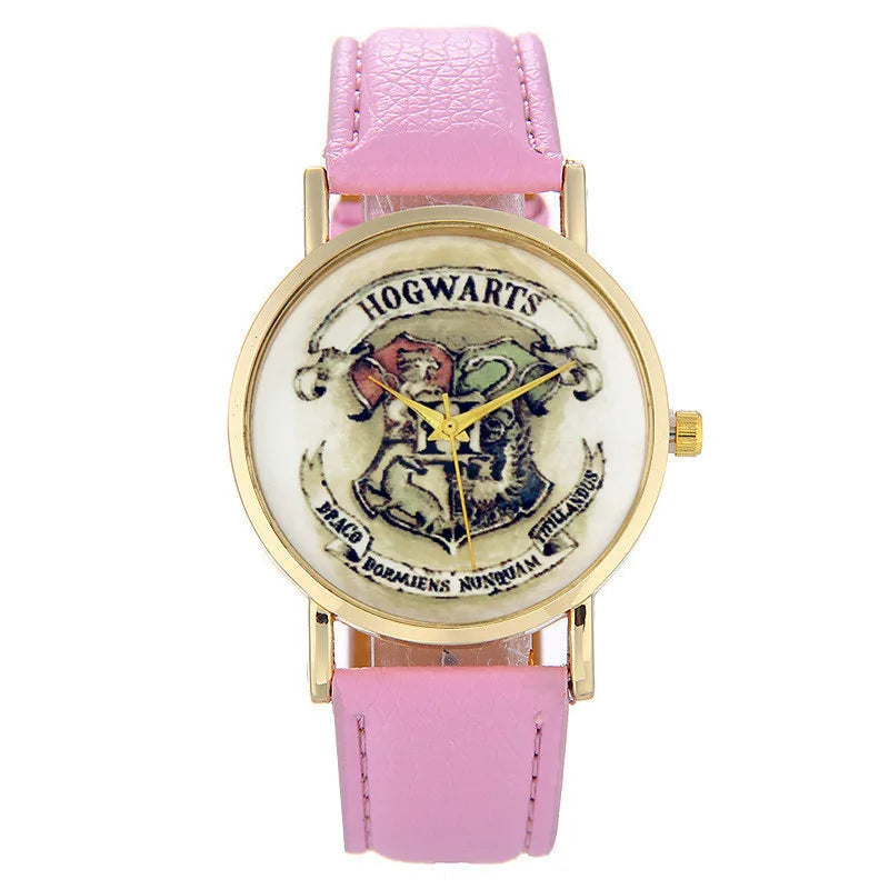 Harry Potter Watch - Magic Academy Badge Design - Casual Women's Quartz Watch - Inspired by Magician Boy Wizard Themes - Great Gift Idea-4-