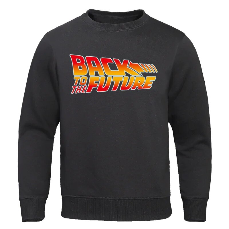 Back to the Future Movie Sweatshirt - Vintage Style-black 6-S-