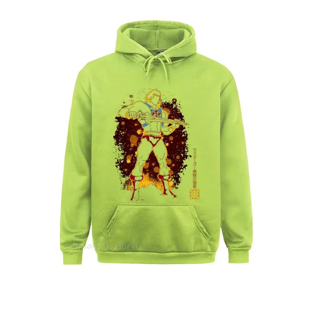 He-Man Universe Sweater - 80s Skeletor Hoodie-ligh green-S-