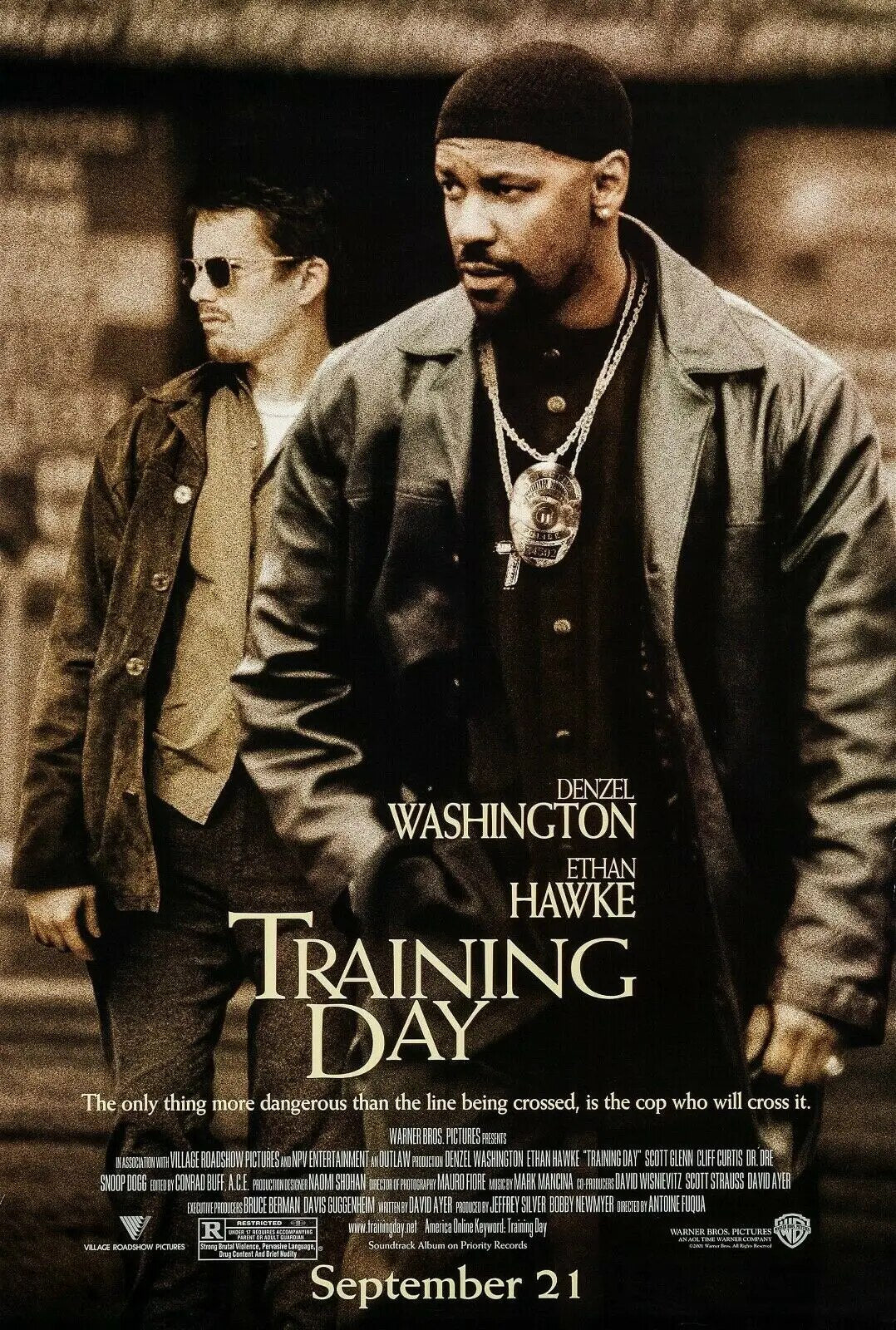 Training Day (2001) - Denzel Washington Movie Poster-30x45cm-