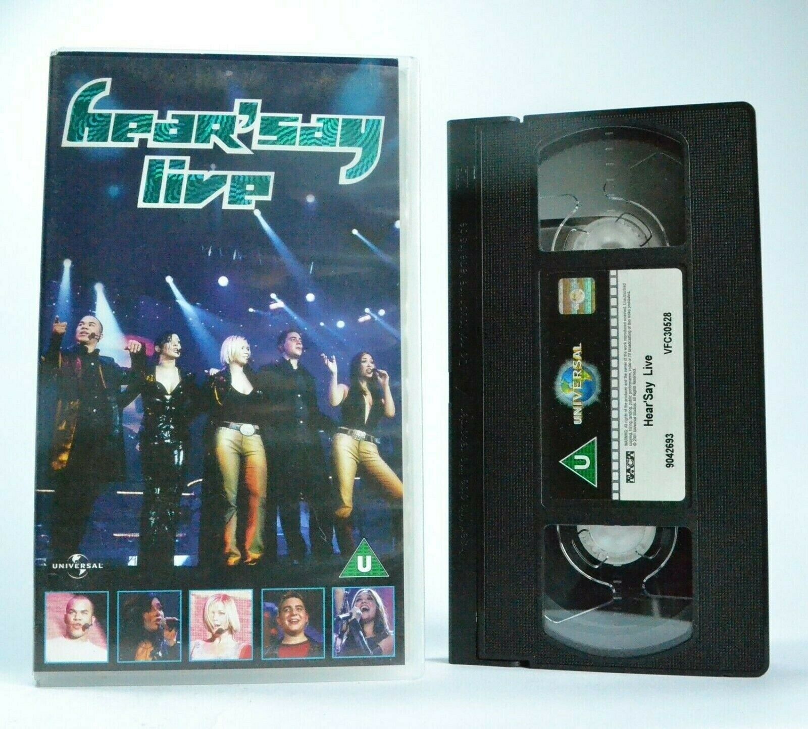 Hear'say: Live - Concert - Greatest Hits - Pop Music - Teen Group - Pal VHS-