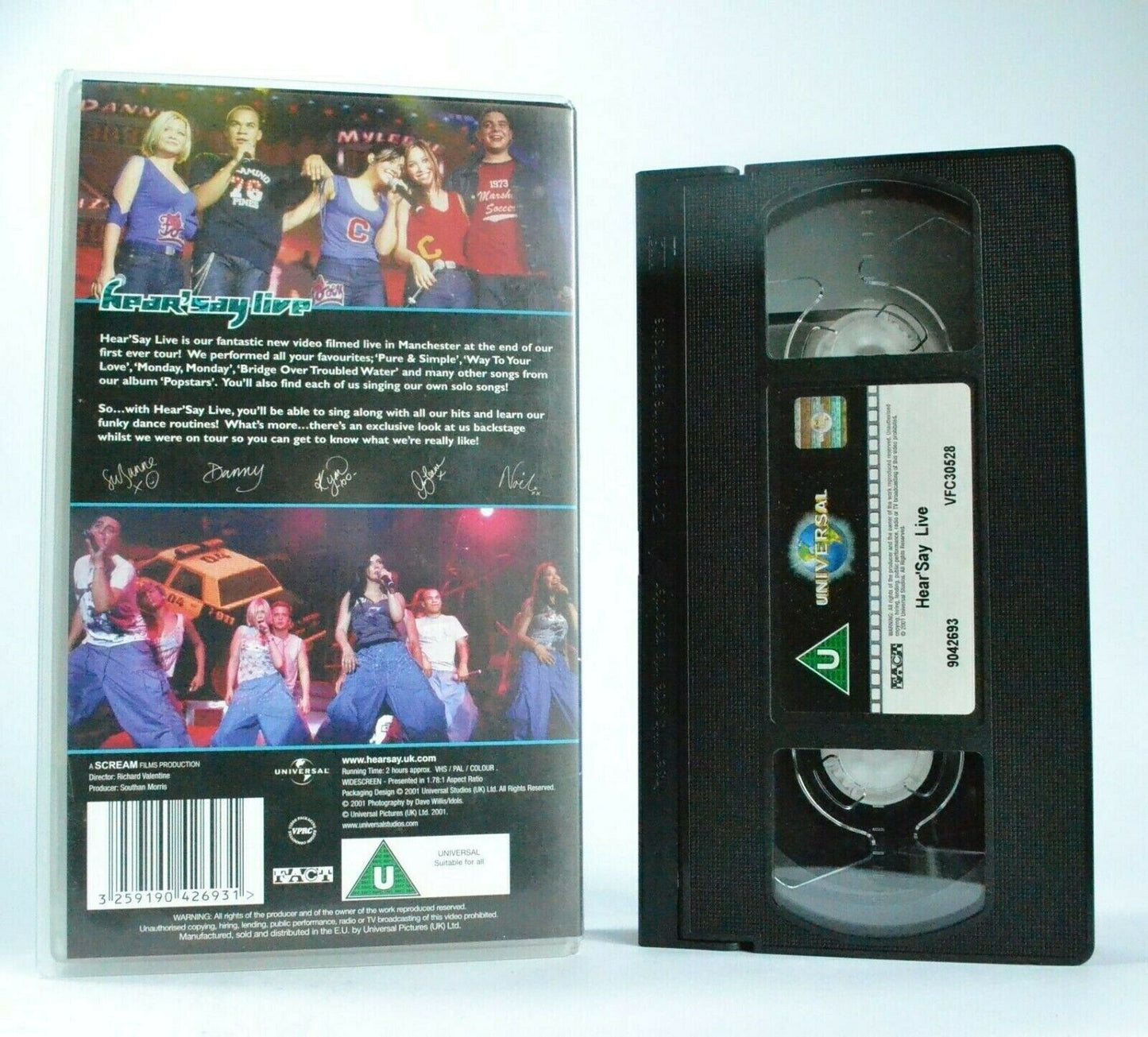 Hear'say: Live - Concert - Greatest Hits - Pop Music - Teen Group - Pal VHS-