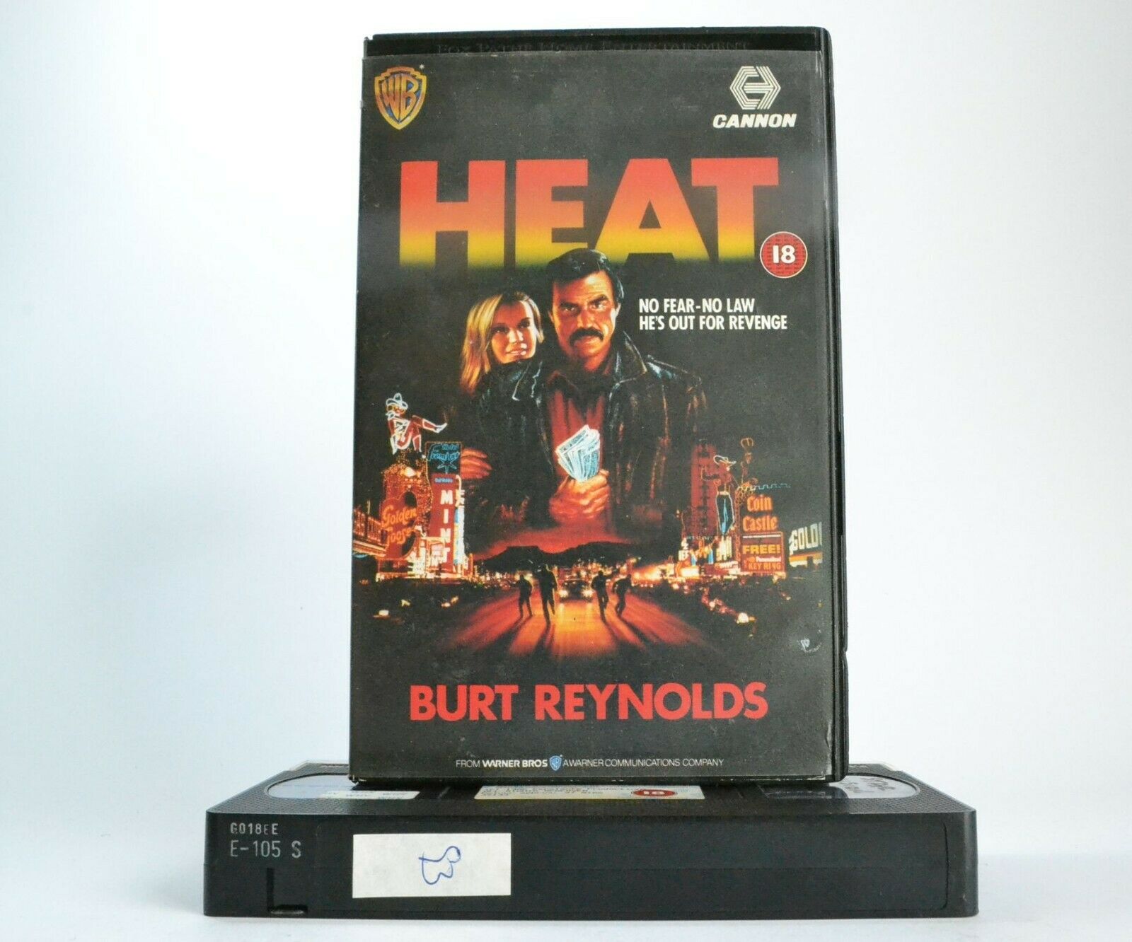 Heat: (1986) - Hard-Edged Thriller/Ex Merc Action - B.Reynolds - Large Box - VHS-