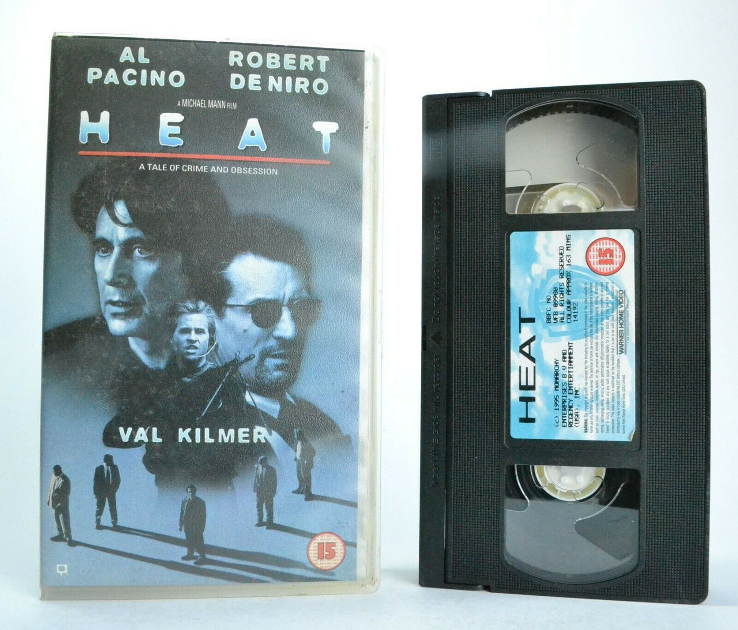 Heat (1995): Al Pacino Vs. Robert De Niro - Action - Michael Mann Film - Pal VHS-