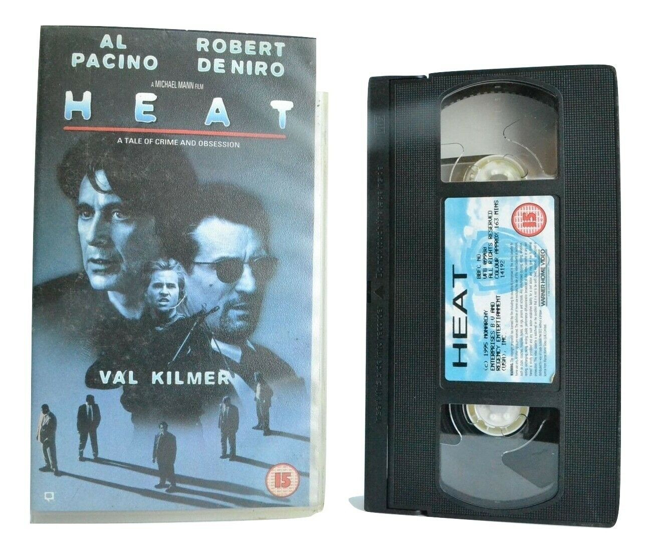 Heat (1995): Al Pacino Vs. Robert De Niro - Action - Michael Mann Film - Pal VHS-