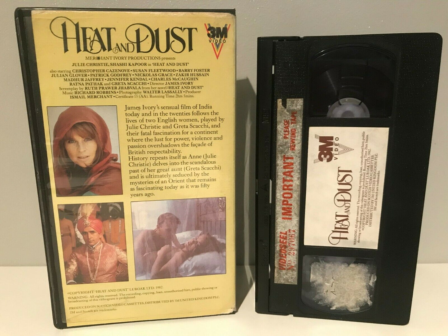 Heat And Dust (1983); [Ruth Prawer Jhabvala]: Drama - Extramarital Affair - VHS-