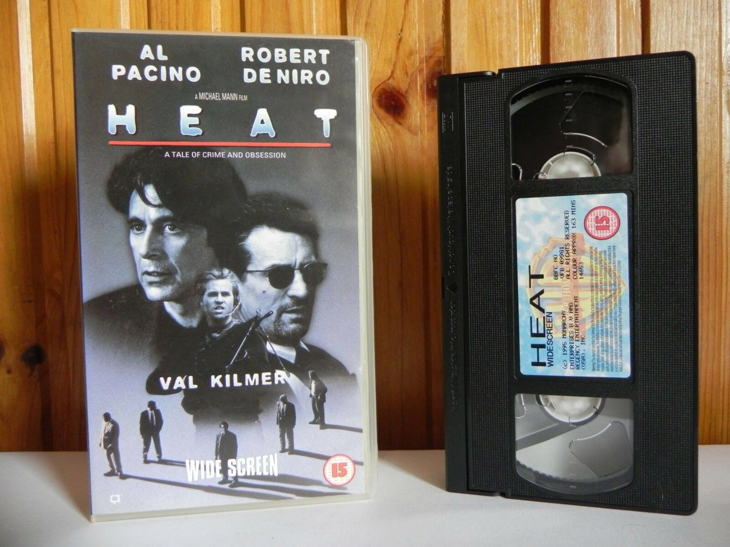 Heat: Widescreen Version - Al Pacino/DeNiro - Bullet Fest - Crime Action - VHS-