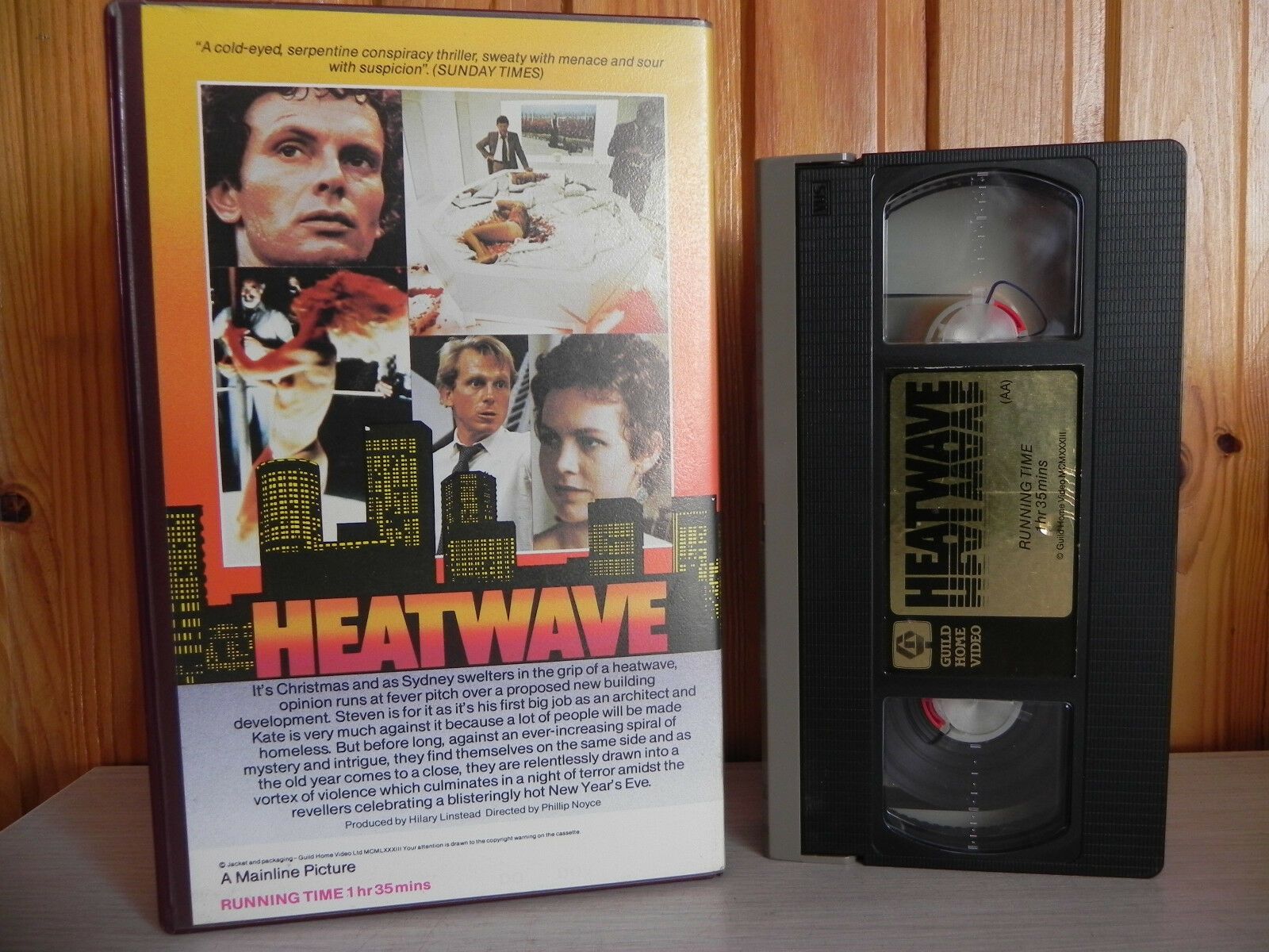 Heatwave - Judy Davis - Richard Moir - Guild - Big Box - Pre Cert - Pal VHS-