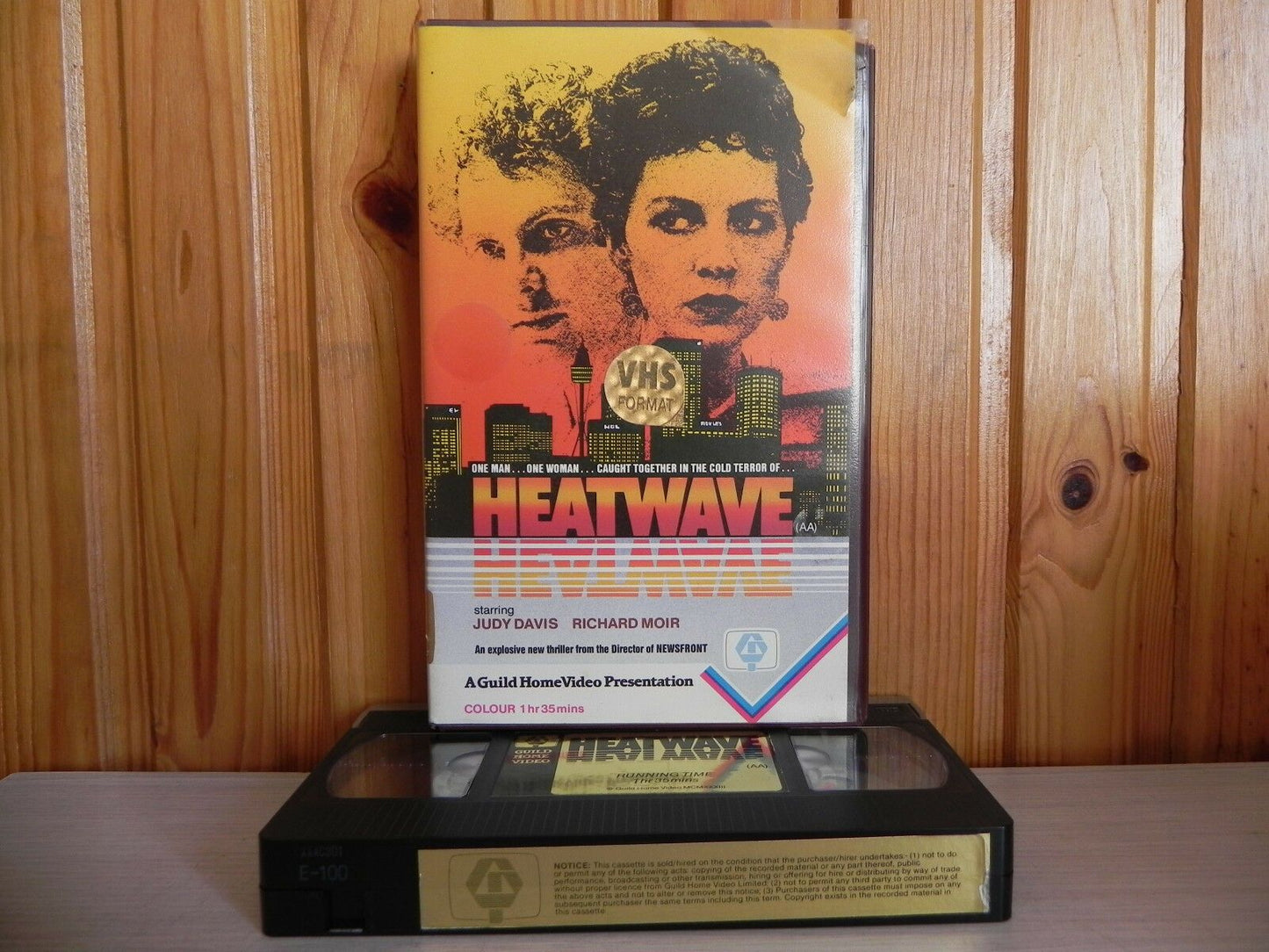 Heatwave - Judy Davis - Richard Moir - Guild - Big Box - Pre Cert - Pal VHS-