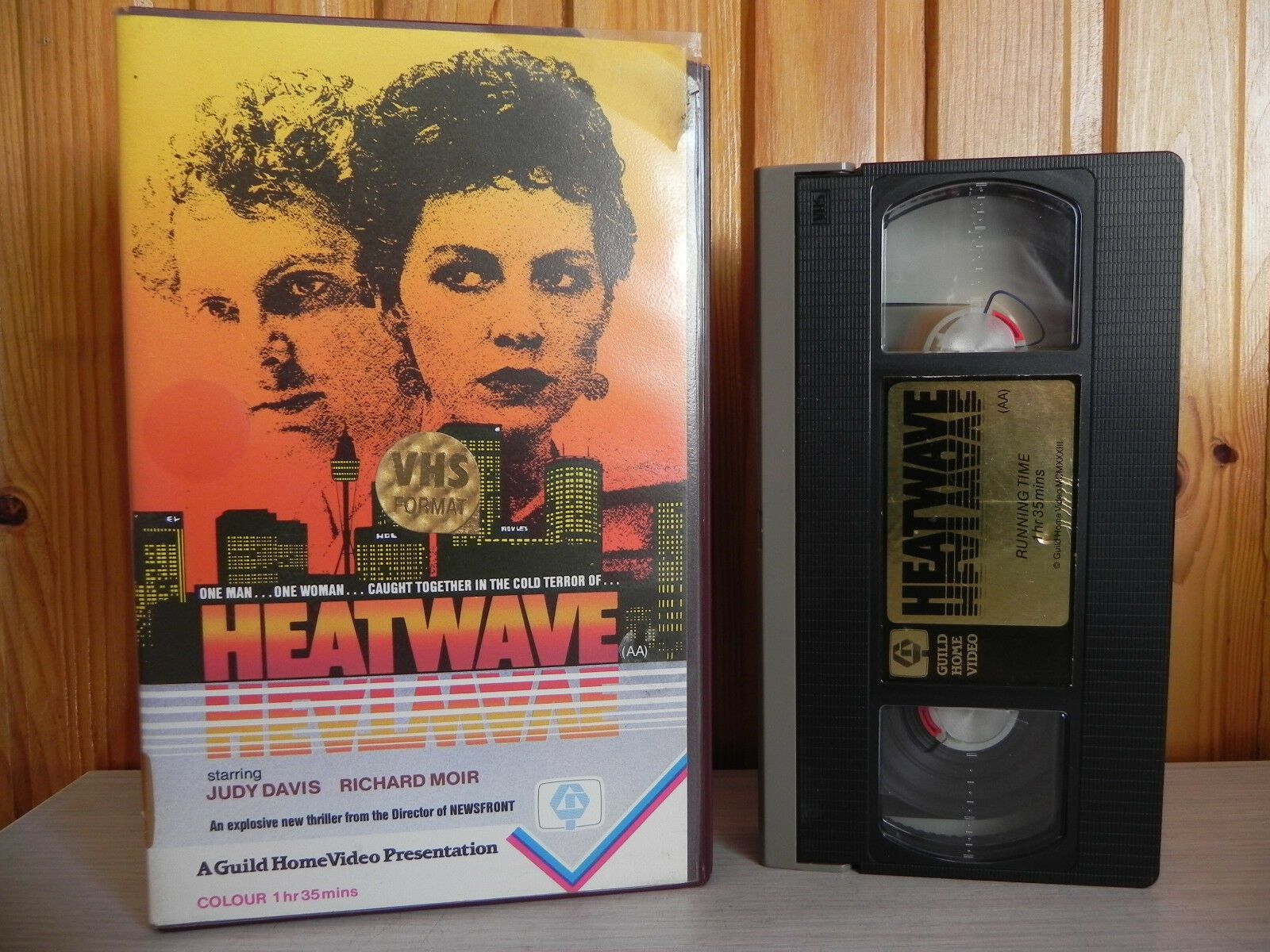 Heatwave - Judy Davis - Richard Moir - Guild - Big Box - Pre Cert - Pal VHS-