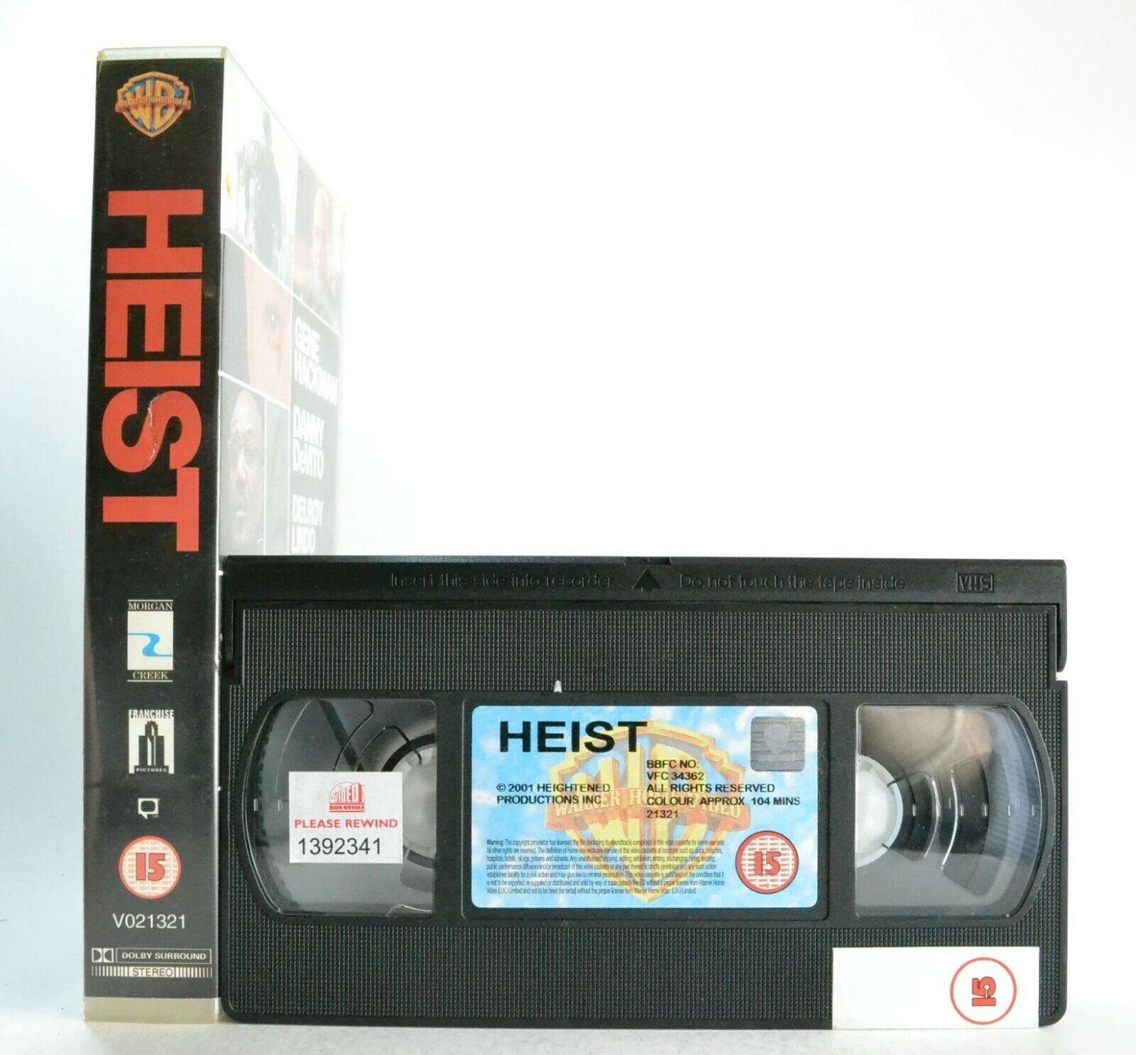 Heist: Crime Thriller (2001) - Large Box - Ex-Rental - G.Hackman/D.DeVito - VHS-