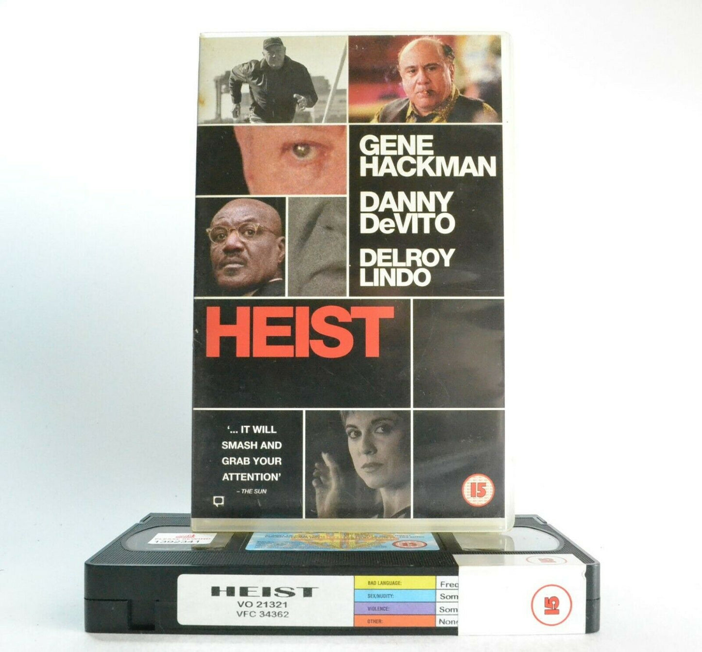 Heist: Crime Thriller (2001) - Large Box - Ex-Rental - G.Hackman/D.DeVito - VHS-