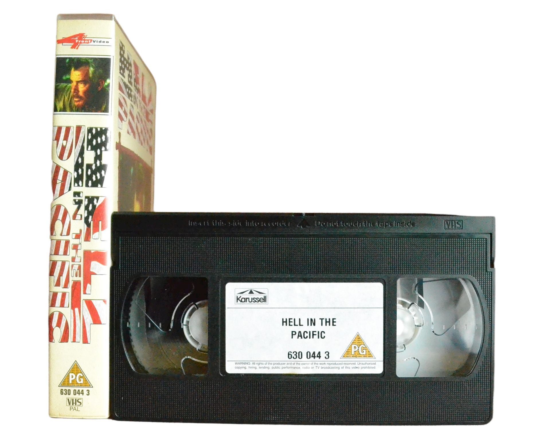 Hell In The Pacific - Lee Marvin - 4Front Video Release - Vintage - Pal VHS-