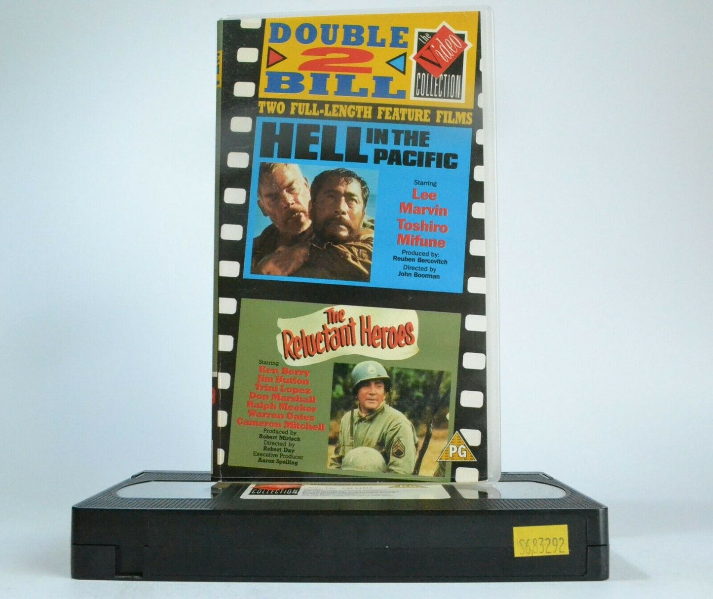 Hell In The Pacific/The Reluctant Heroes: Double War Films - Lee Marvin - VHS-