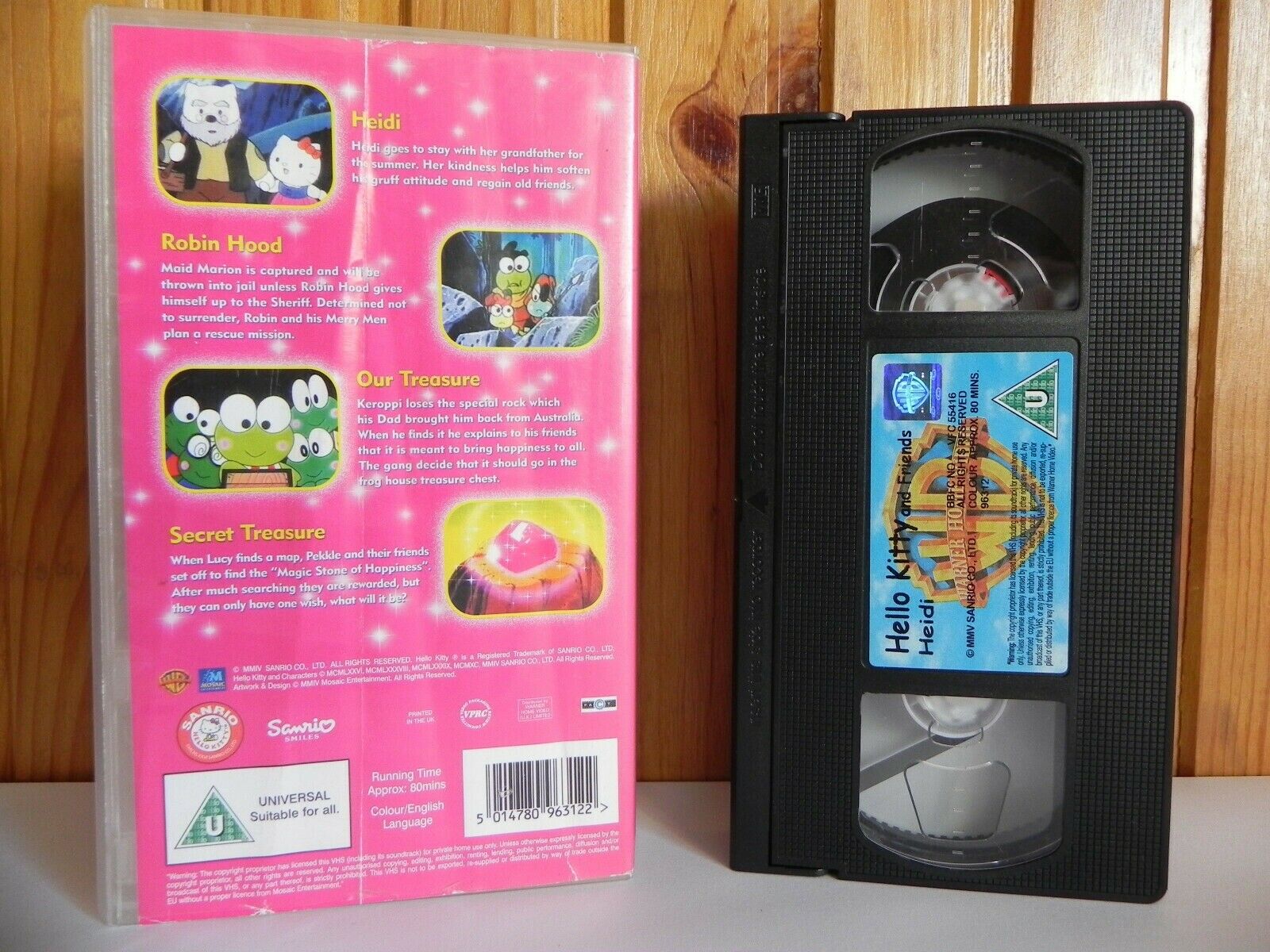 Hello Kitty And Friends: Heidi - 4 Episodes - Animated - Fun - Kids - Pal VHS-