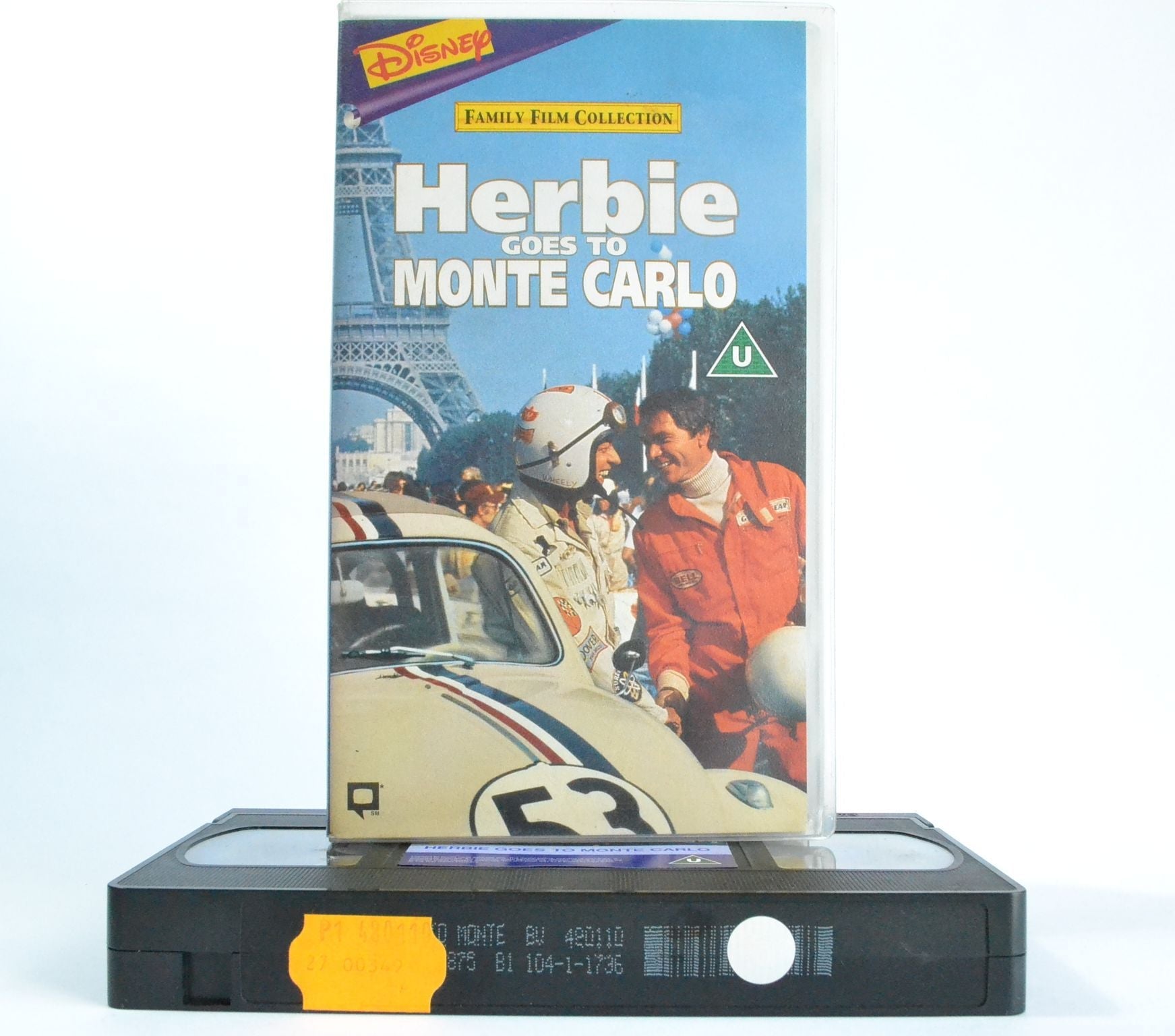 Herbie Goes To Monte Carlo: VW Beetle With A Heart - Family Classic Disney VHS-