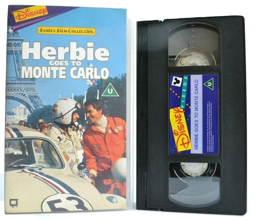 Herbie Goes To Monte Carlo: VW Beetle With A Heart - Family Classic Disney VHS-