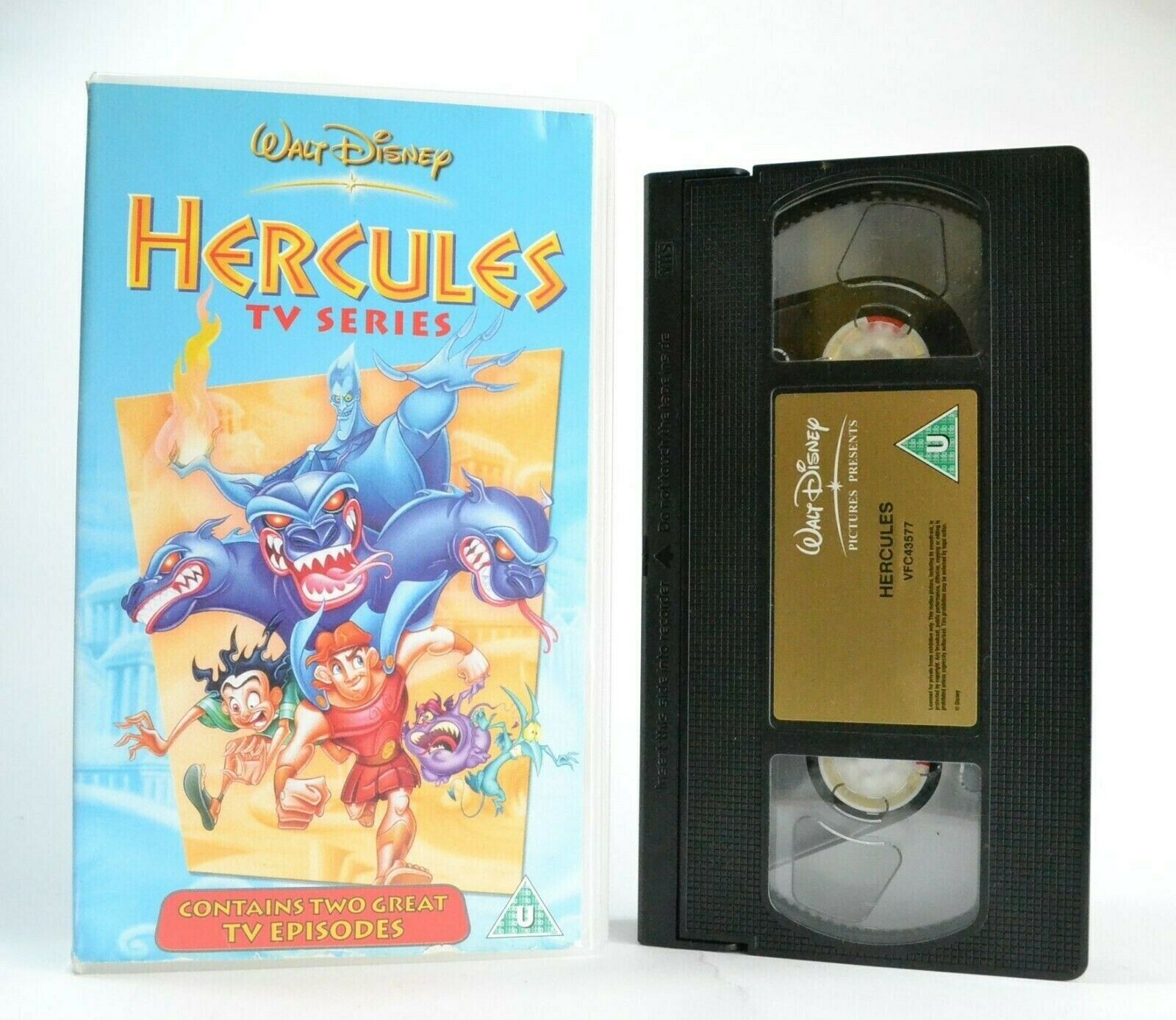 Hercules: TV Series - Disney - 2 Episodes - Animated Adventures - Kids - Pal VHS-