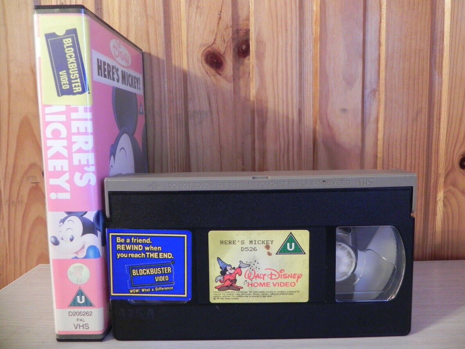 Here's Mickey - Walt Disney Classic - Mickey Mouse - Animated - Children's - VHS-