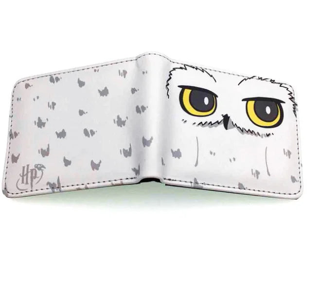 Harry Potter Owl Zippered Wallet - Short Card Bag for Men and Women’s Gifts-