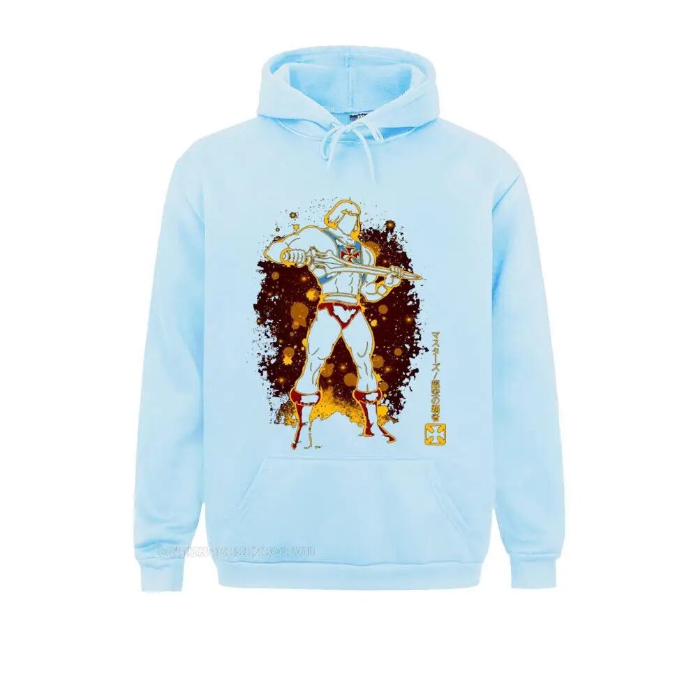 He-Man Universe Sweater - 80s Skeletor Hoodie-Sky Blue-S-