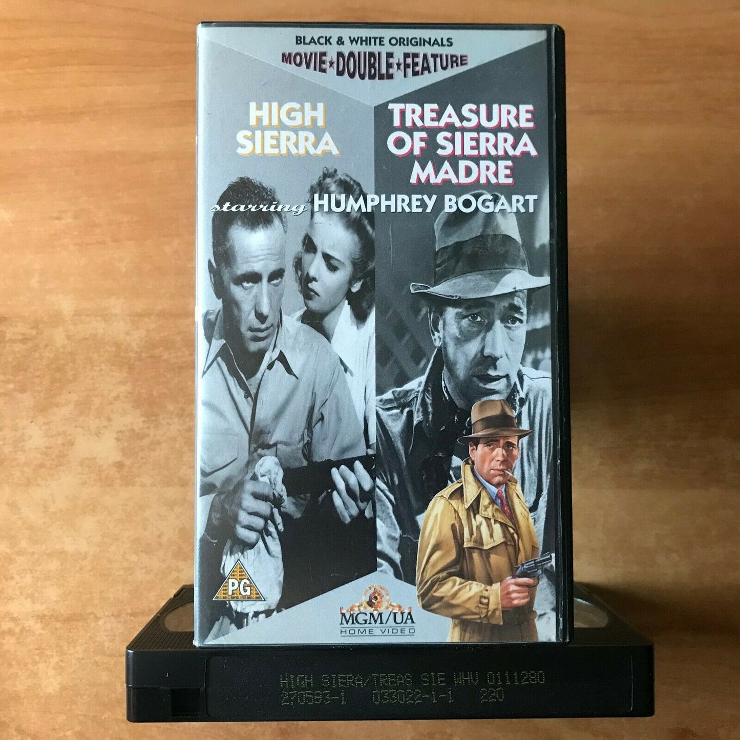 High Sierra / Treasue Of Sierra Madre [Double Bogart] Black/White Action - VHS-