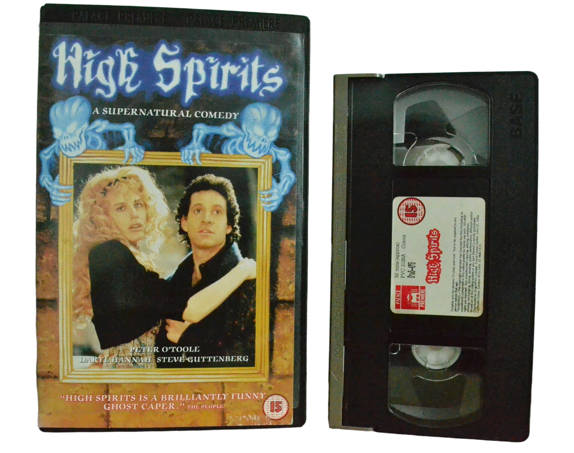 High Spirits - A Supernatural Comedy - Peter O'Toole - Palace Premiere - Vintage - Pal VHS-